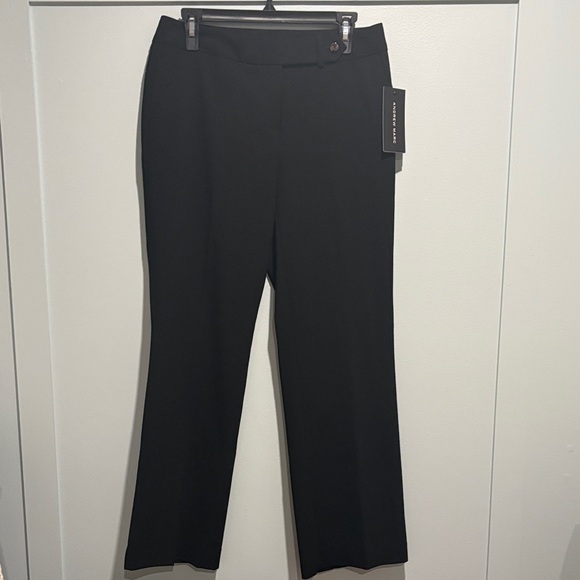 Andrew Marc Pants - Andrew Marc Elegant Black Wide Leg Trousers
